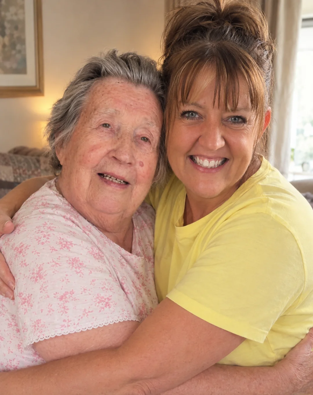 After — mum and grandma together in one portrait